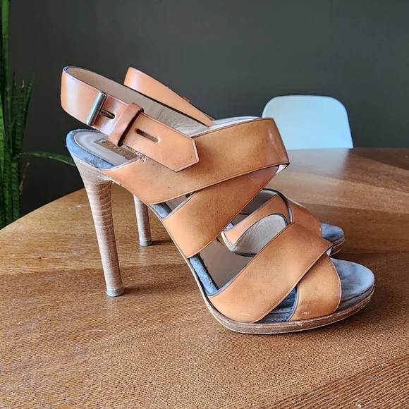 Reed Krakoff Boxer Strappy Heeled Sandals - Picture 1 of 8